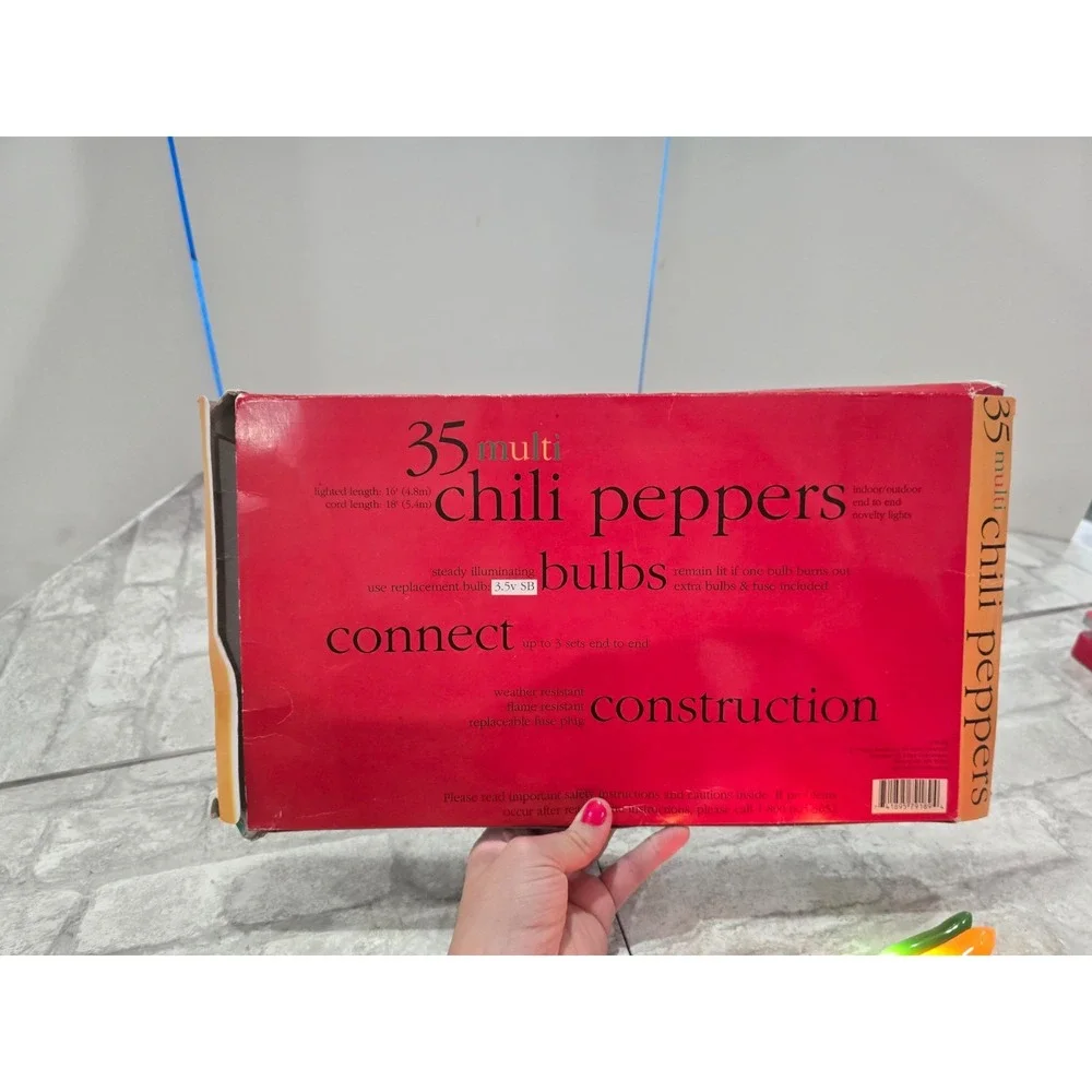 Lot of 2 Multi Chili Pepper Light Swag 14